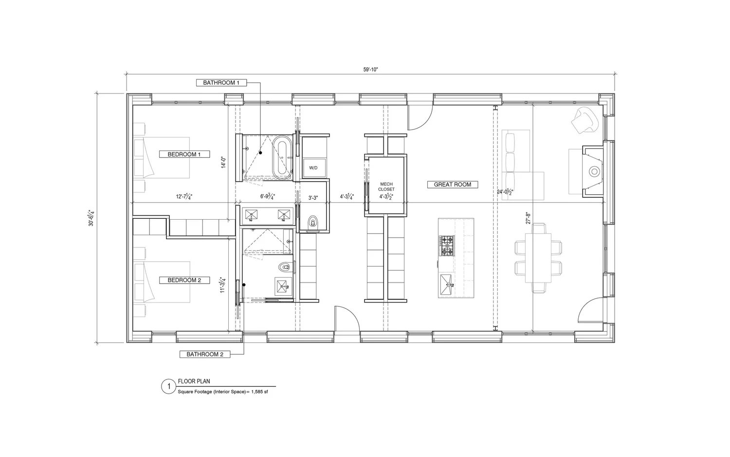 2 Bedroom 2 Bath B thumbnail 2