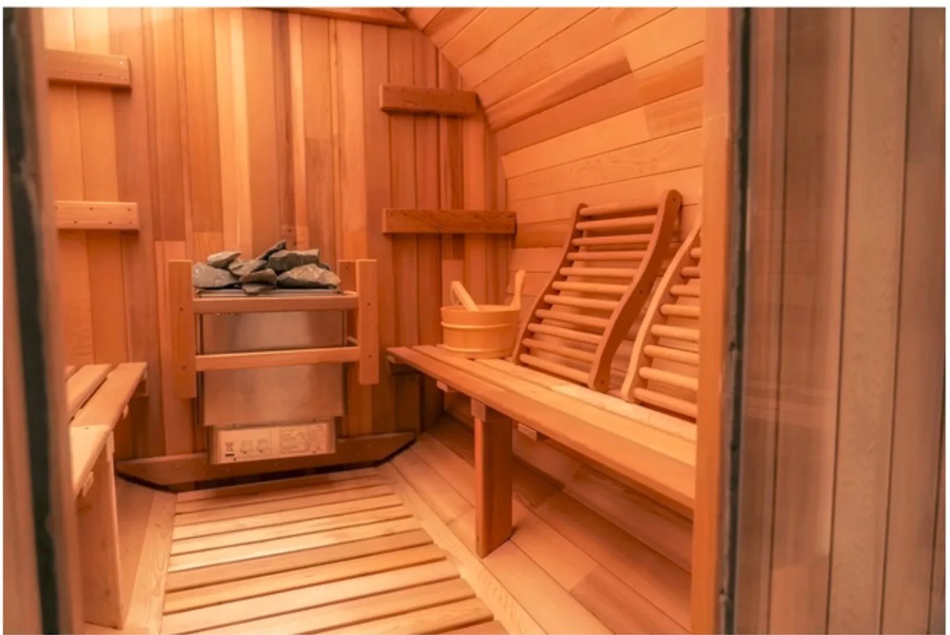 6’ RED Cedar Barrel Sauna thumbnail 2