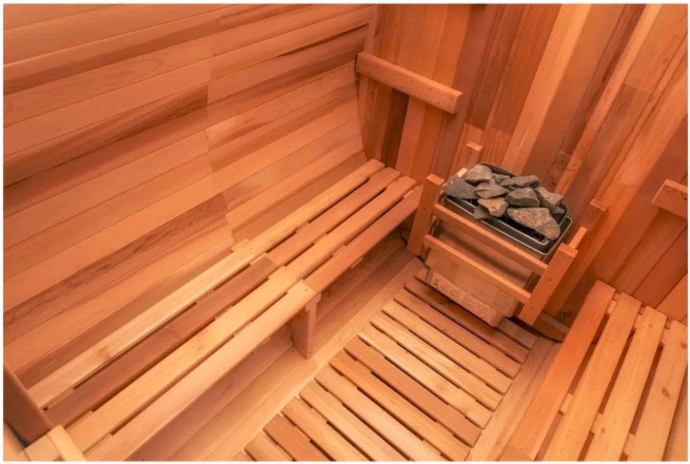 6’ RED Cedar Barrel Sauna thumbnail 6