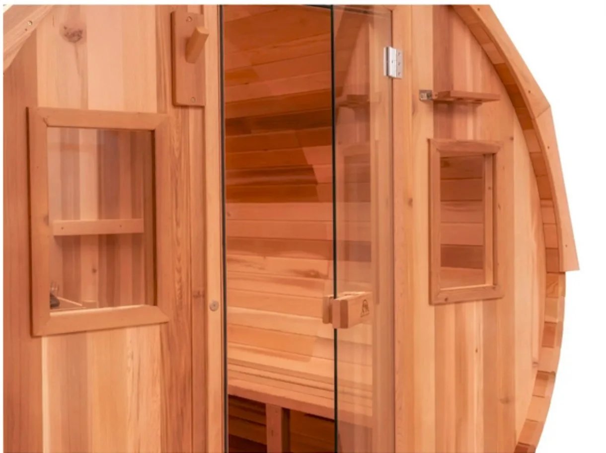 6’ RED Cedar Barrel Sauna thumbnail 7