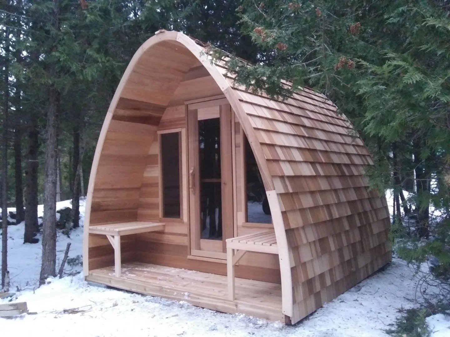 7’ Red Cedar pOD Sauna photo 1