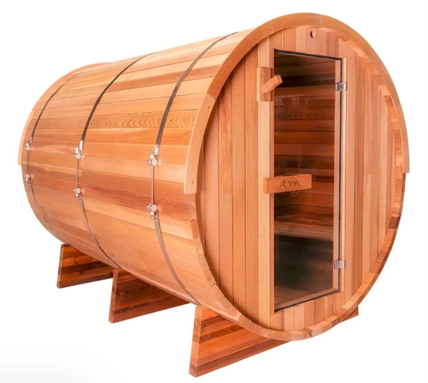 8’ RED Cedar Barrel Sauna photo 1
