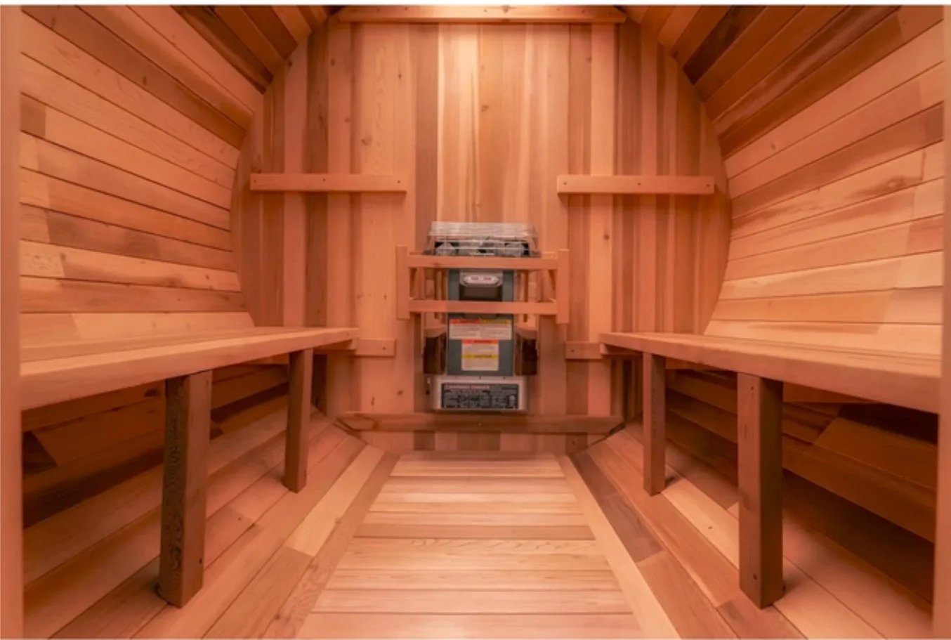 8’ RED Cedar Barrel Sauna thumbnail 3