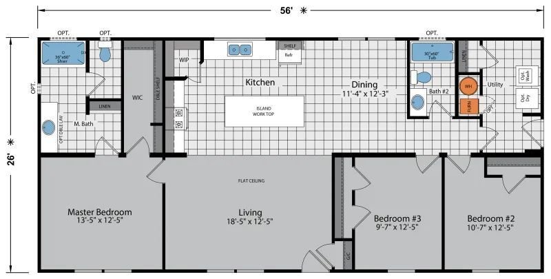 Arlington 2275P Ranch Modular Home thumbnail 2