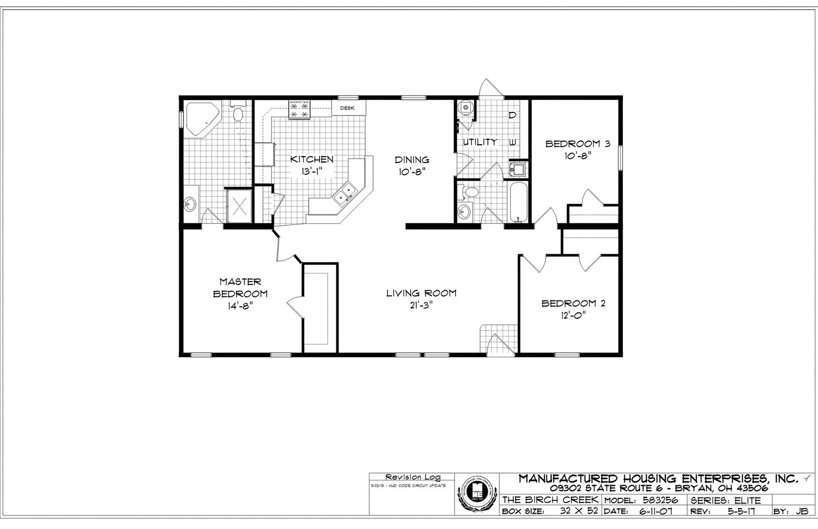 Birch Creek Ranch Double Wide Mobile Home – 32 x 52 photo 1