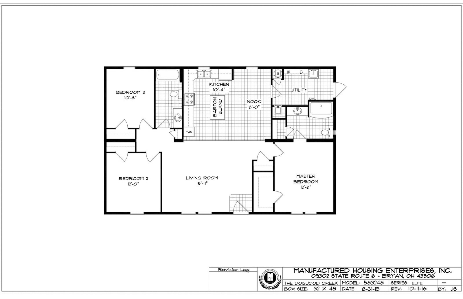 Dogwood Creek Ranch Double Wide Mobile Home – 32 x 48 photo 1