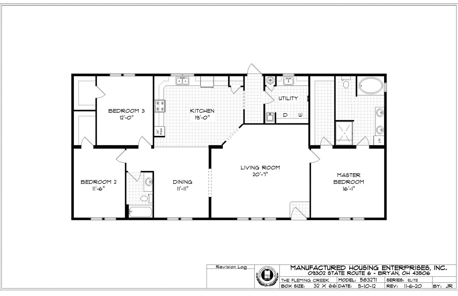 Fleming Creek Ranch Double Wide Mobile Home – 32 x 66 photo 1