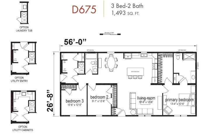 Island Ranch Double Wide Mobile Home – 28 x 56 photo 1