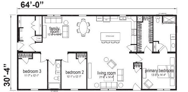 Karst Ranch Double Wide Mobile Home – 32 x 64 photo 1