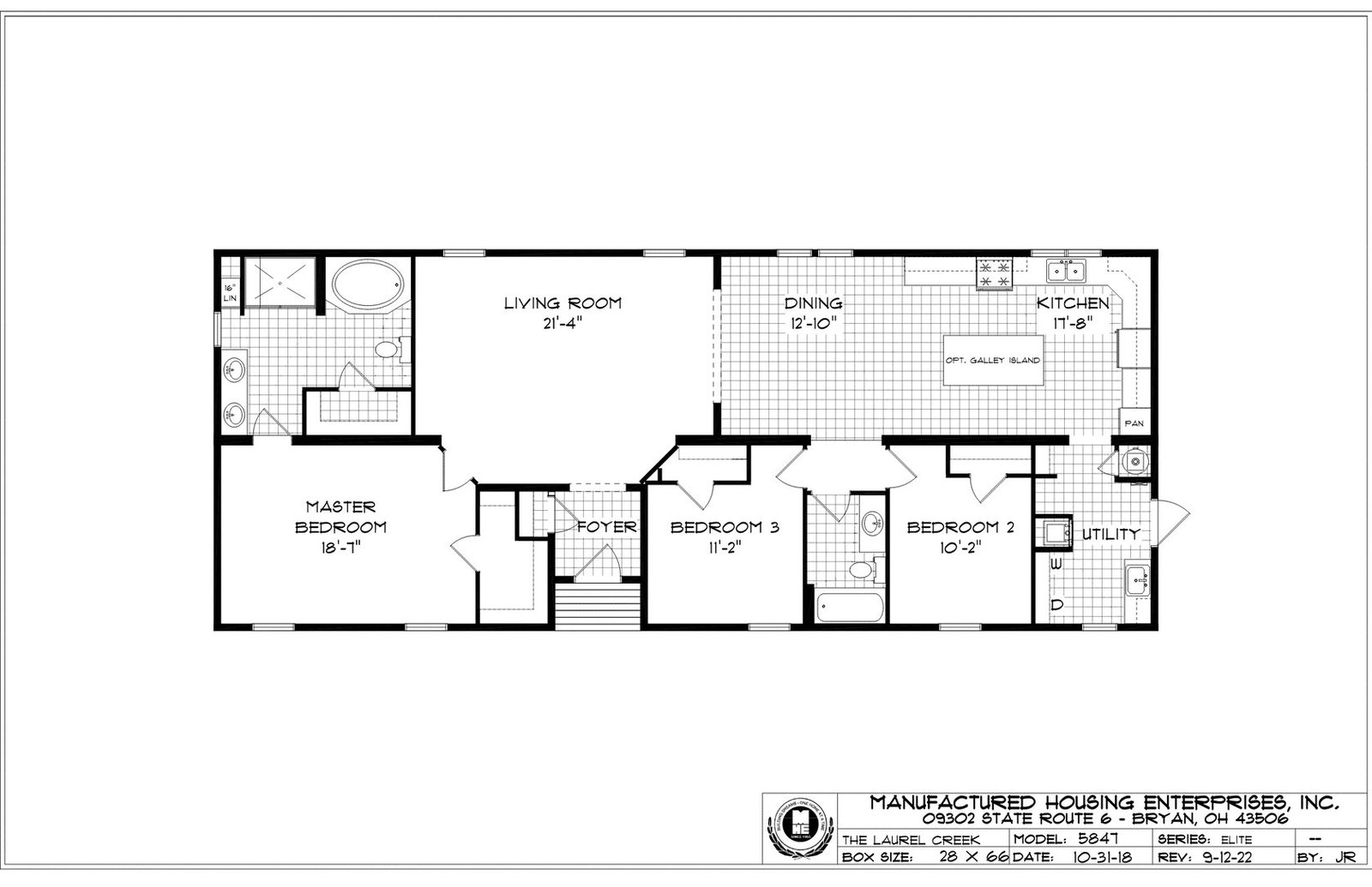 Laurel Creek Ranch Double Wide Mobile Home – 28 x 66 photo 1