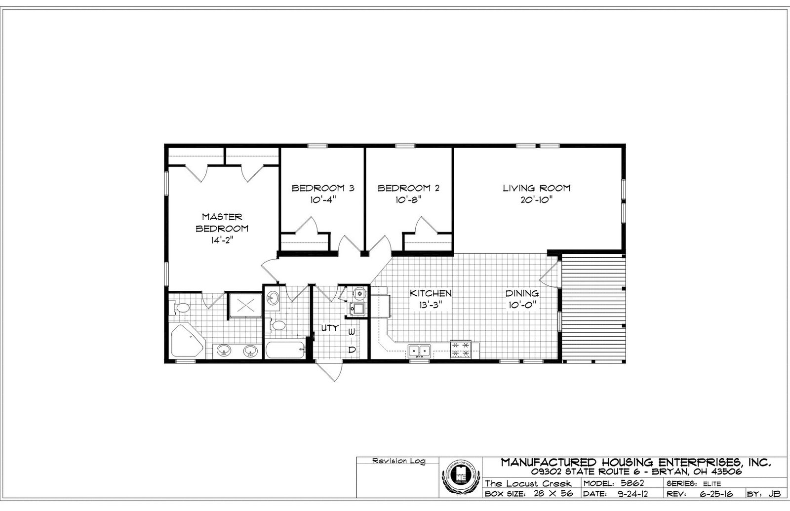 Locust Creek Ranch Double Wide Mobile Home – 28 x 56 photo 1