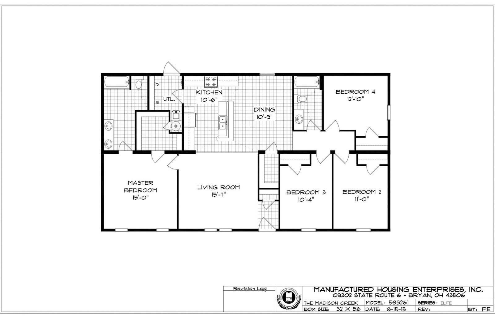 Madison Creek Ranch Double Wide Mobile Home – 32 x 56 photo 1