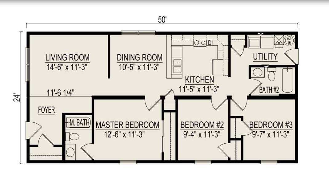 Manhattan II Ranch Modular Home thumbnail 2