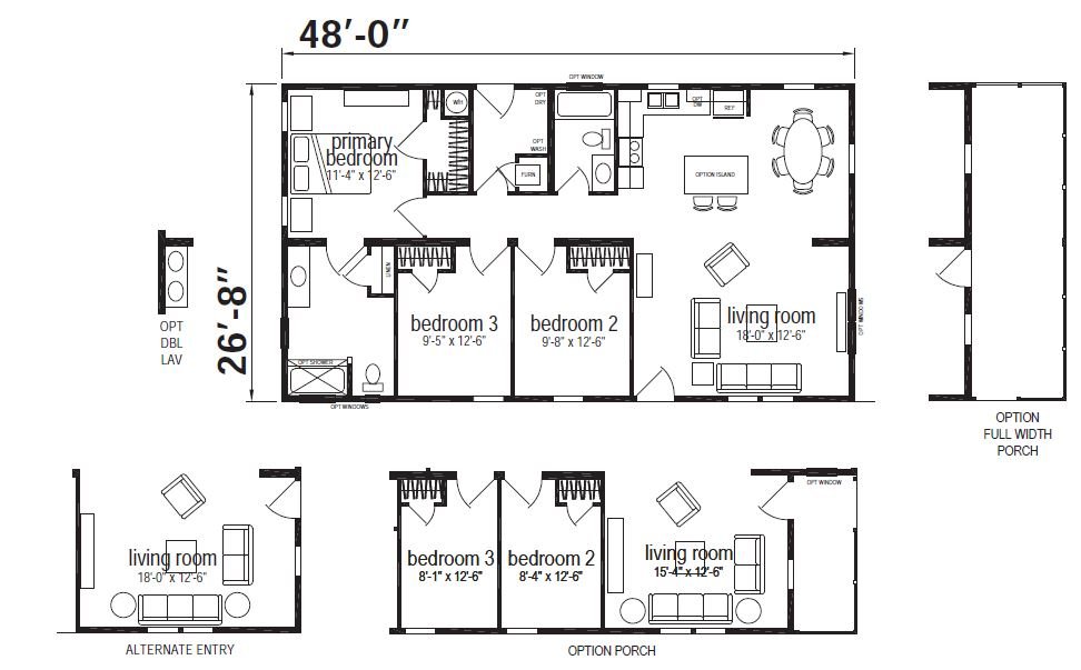 Marsh Ranch Double Wide Mobile Home – 28 x 48 photo 1