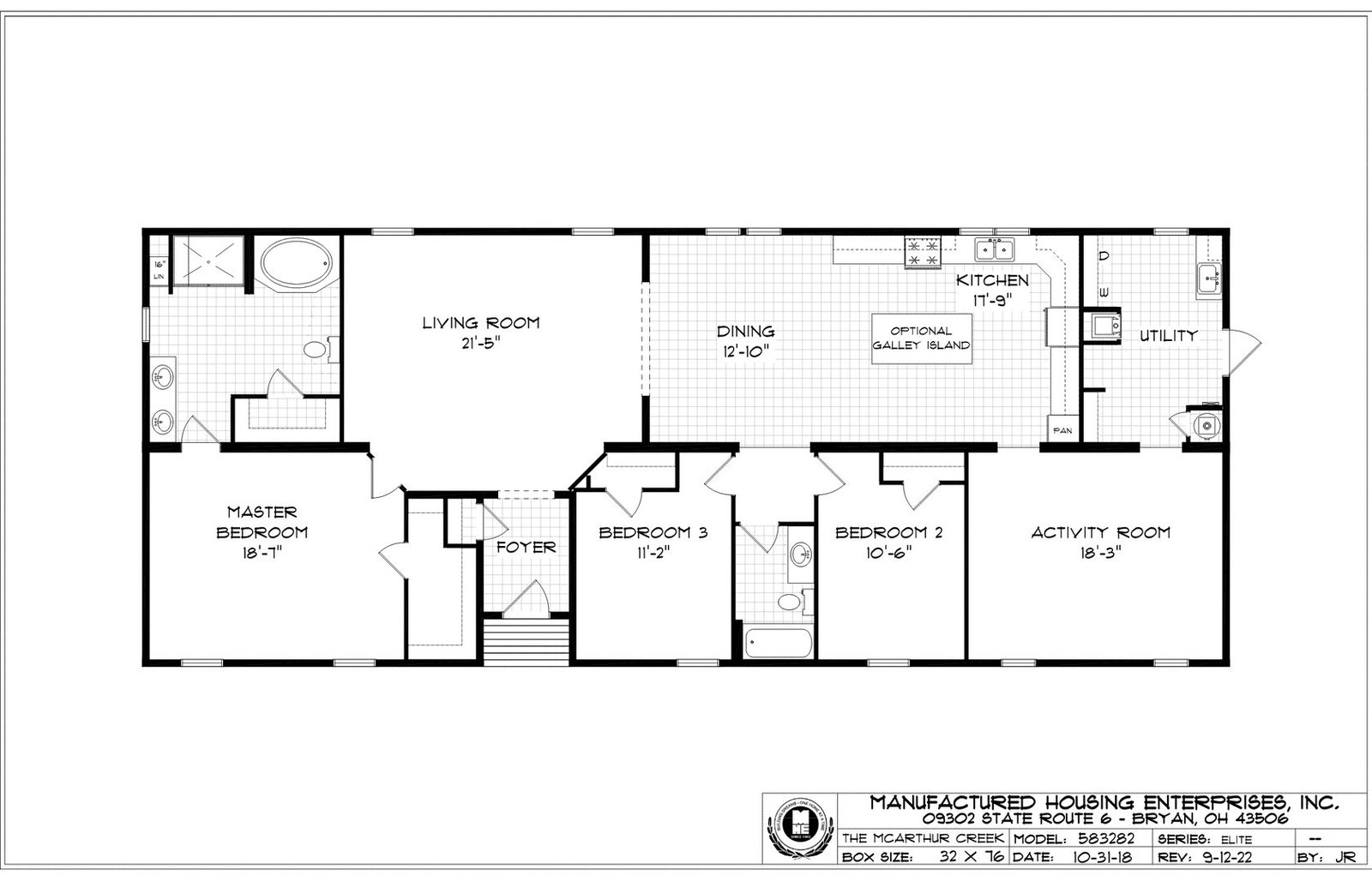 Mcarthur Creek Ranch Double Wide Mobile Home – 32 x 76 photo 1