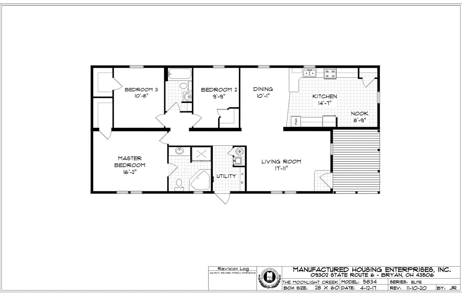 Moonlight Creek Ranch Double Wide Mobile Home – 28 x 60 photo 1