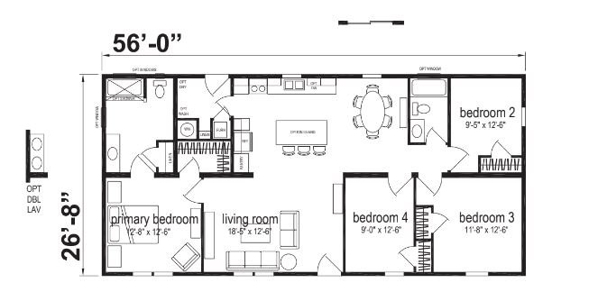 River Ranch Double Wide Mobile Home – 28 x 56 photo 1
