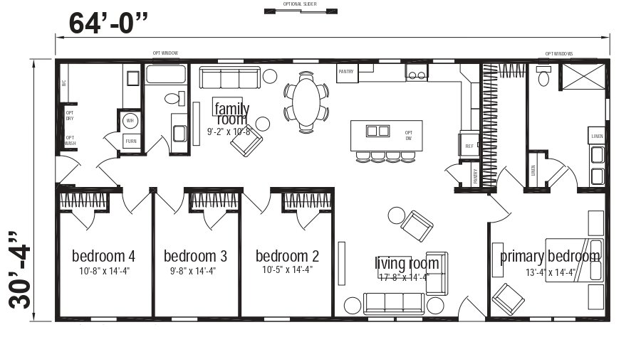Shale Ranch Double Wide Mobile Home – 32 x 64 photo 1